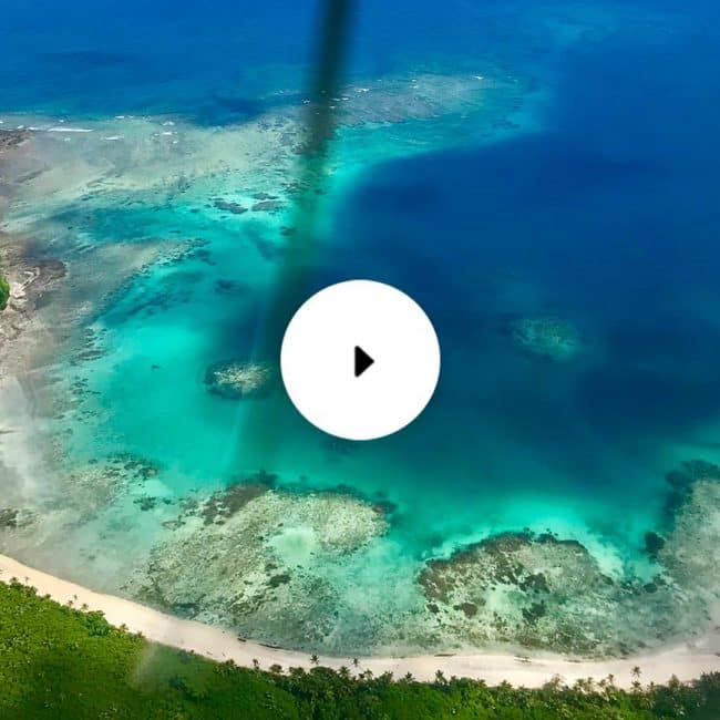 fiji from the air in yasawas