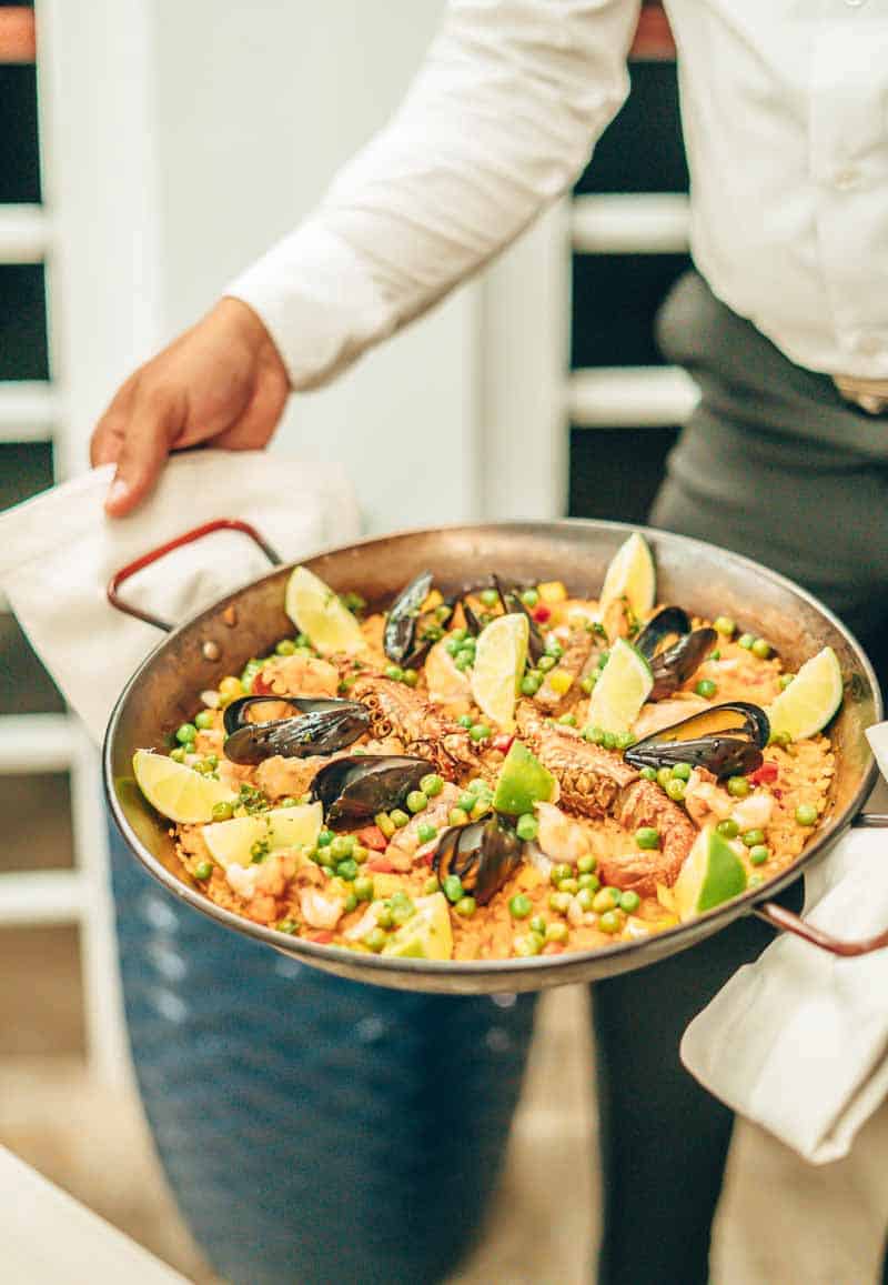 beautiful seafood paella