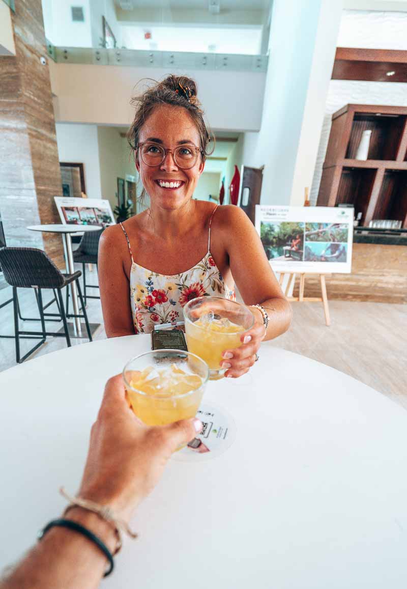 Westin Punta Cana lobby drink
