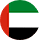 Circular flag of the UAE United Arab Emirates