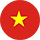 Circular flag of Vietnam