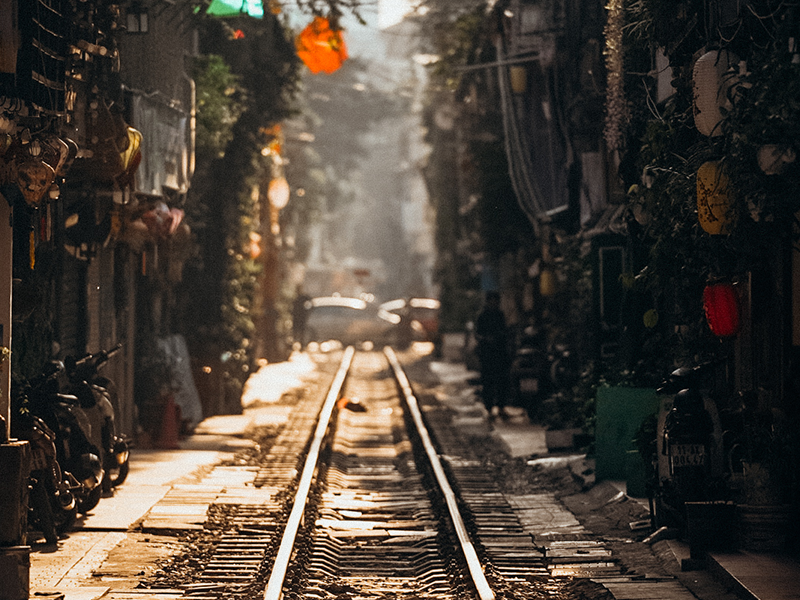 Hanoi Vietnam Train Street